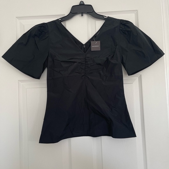 NWT Club Monaco Rouched Front Shirt Chemise Blouse - Picture 3 of 7
